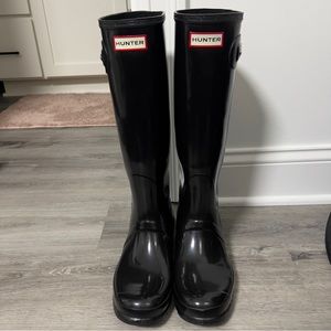 Hunter original tall glossy rain boot